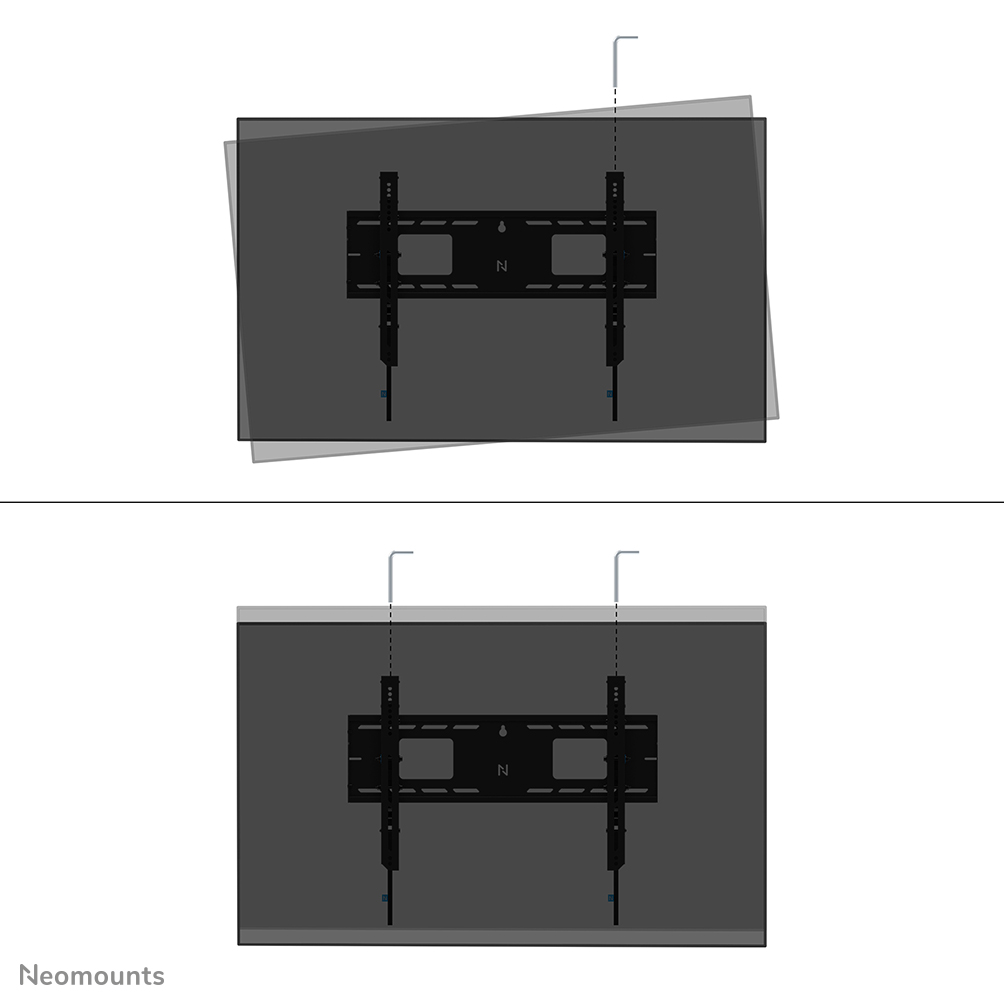 Neomounts WL35-750BL16 Soporte de pared robusto 42-86" - inclinable - bloqueable - instalación rápida - TÜV